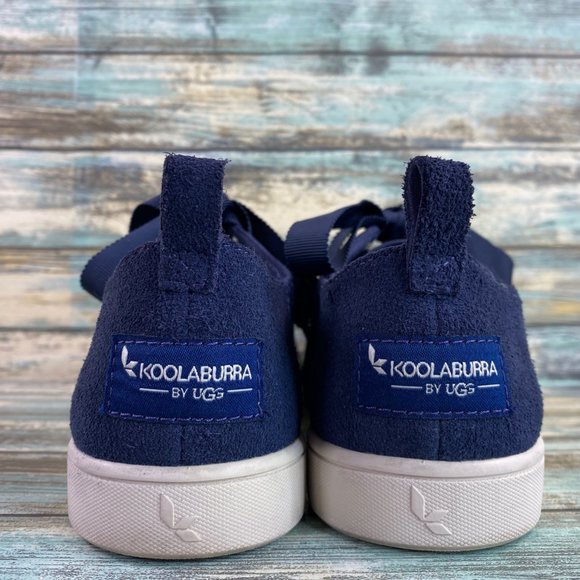 Koolaburra By Ugg Penley Womens Size 5 Blue Sneakers Canvas/Suede Casual Lace Up - Picture 6 of 11